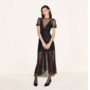 Maje Romsey Embroidered Lace Dress